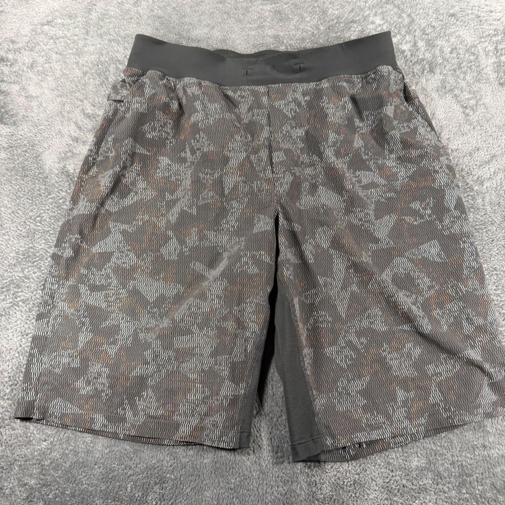 lululemon athletica Men's Gray and Brown Athletic Shorts